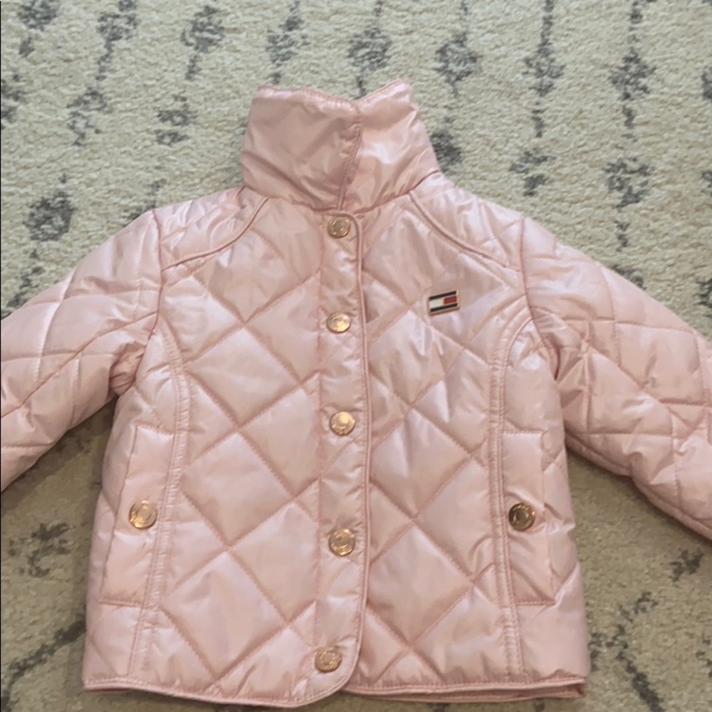 Tommy Hilfiger baby pink toddler fall coat